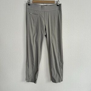 Athleta Pants Gray Mod Trekkie Crop Nylon Stretch Hiking Outdoor Casual